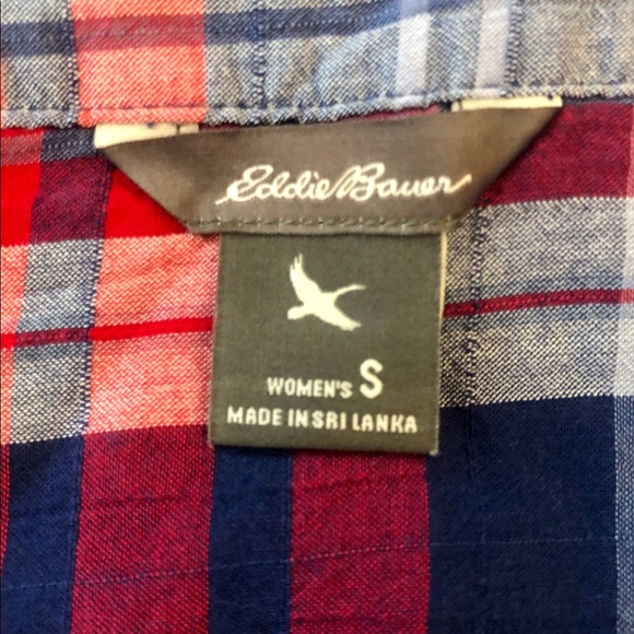 Eddie Bauer Plaid Sleeveless Top - Picture 4 of 5